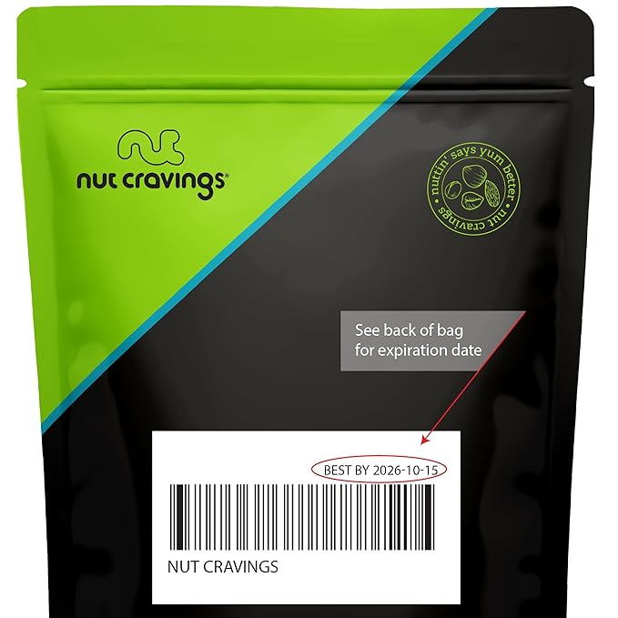 NUT CRAVINGS - Raw Pumpkin Seeds Pepitas, Unsalted, Shelled, (32oz - 2 LB) Bulk Nuts Packed Fresh in Resealable Bag - Kosher Healthy Snack, Food Assortments Ideal for Trail Mixed Nuts
