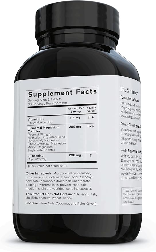 Smarter Nutrition Magnesium and Vitamin D3+K2 Bundle - Magnesium Complex with Glycinate, Citrate, Malate, and Bisglycinate and 5,000 IU of Vitamin D with K2 Complex [30-Day Supply]