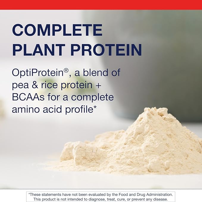 Metagenics Perfect Protein Pea & Rice - Featuring OptiProtein, a Balanced Combination of Proprietary Pea and Rice Protein with Added BCAAs - Vanilla Flavor - 30 Servings - 39.15 Oz
