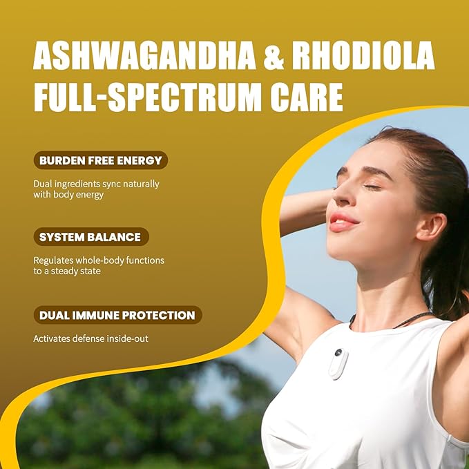 4000MG Rhodiola Rosea with Ashwagandha,Organic Rhodiola Rosea Supplement,Natural Adaptogen for Clarity & Vitality, 120 Capsules
