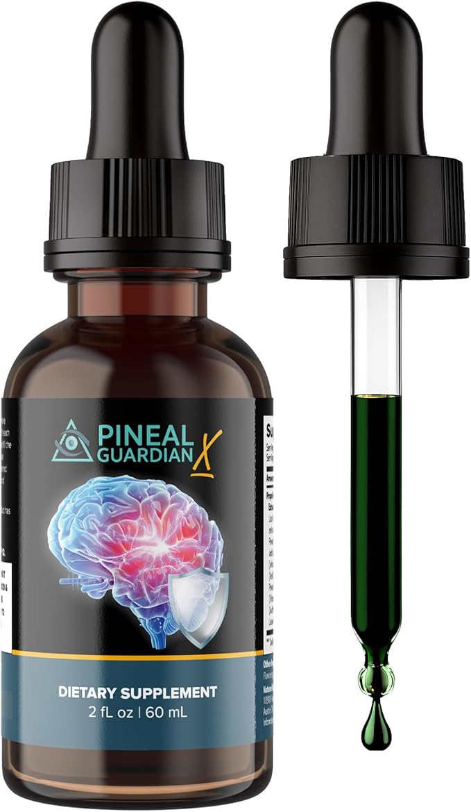 Pineal Guardian X - Rapid Pineal Gland Decalcification Drops for Cognitive Health Support - Brain Supplement to Keep Cognitive Function, Memory and Focus in Top Shape - Pack of 2