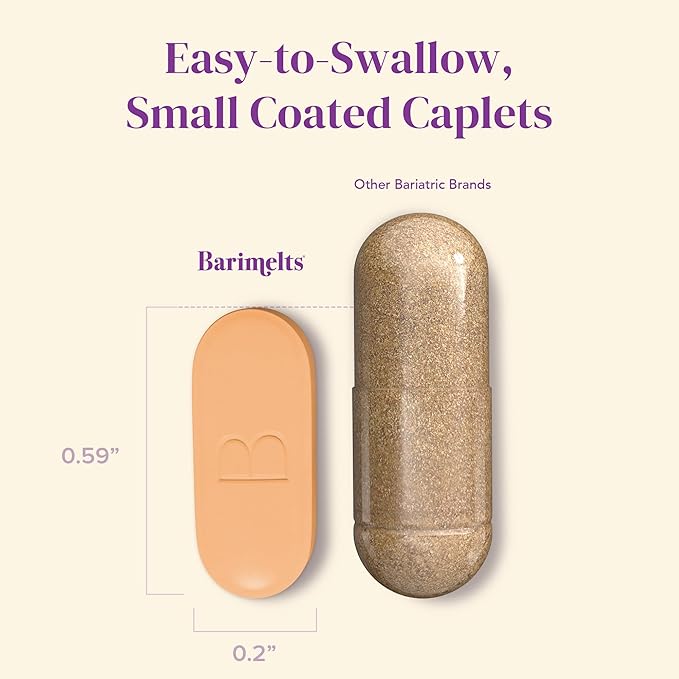 BariMelts HMB Muscle Shield for GLP-1 Users and Bariatric Patients - HMB Supplements with Vitamin D3 & Ubiquisome® Phytosome™ Supports Muscle Recovery - 90 Smooth-Coated Caplets