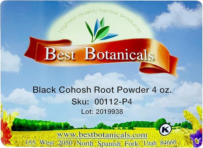 Best Botanicals Black Cohosh Root Powder 4 oz.