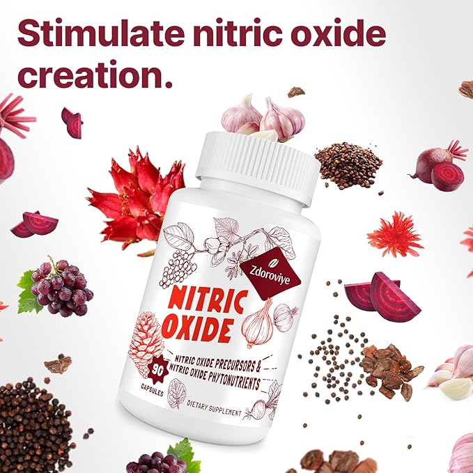 Nitric Oxide Supplement for Men, 90 Capsules (2 Pack)