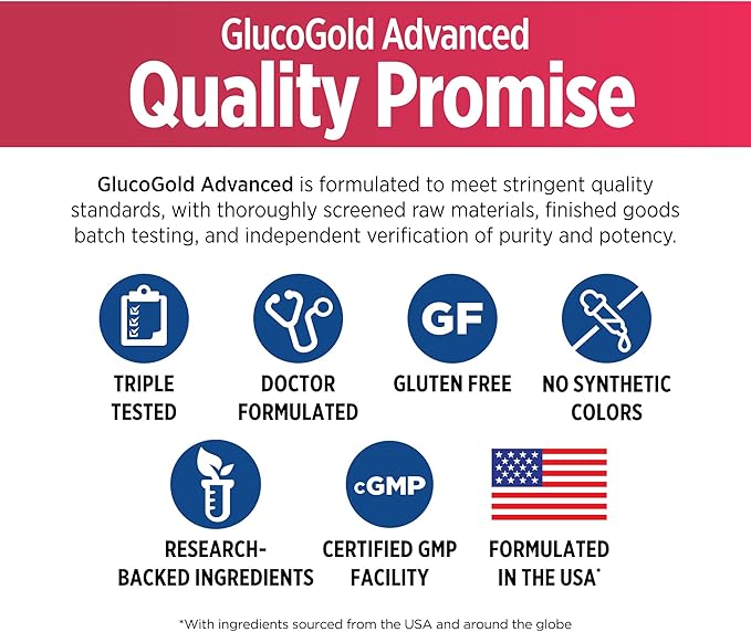 DOCTORS' PREFERRED GlucoGold Advanced Berberine 1000mg, 90 Tablets