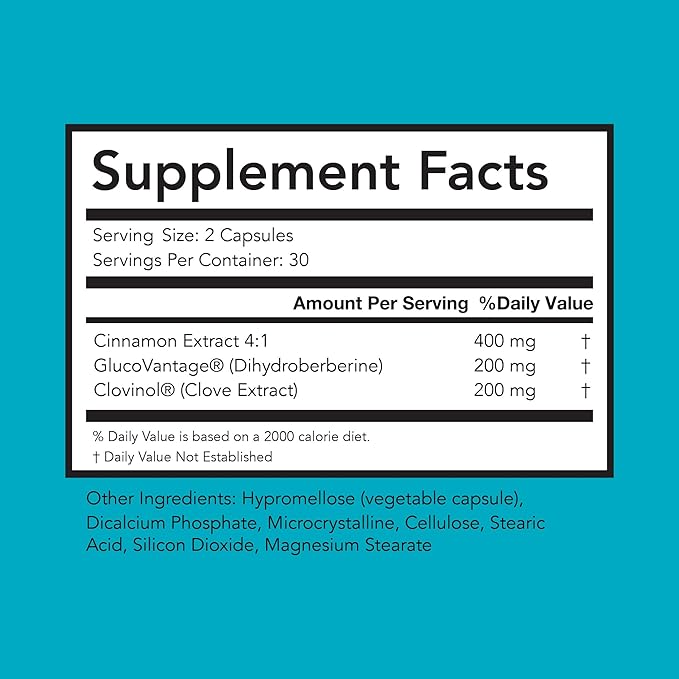 Glycevia - GlucoVantage Dihydroberberine Supplement for Nutrient Regulation and Energy Support - High-Efficacy Balance Supplement, 90 Servings