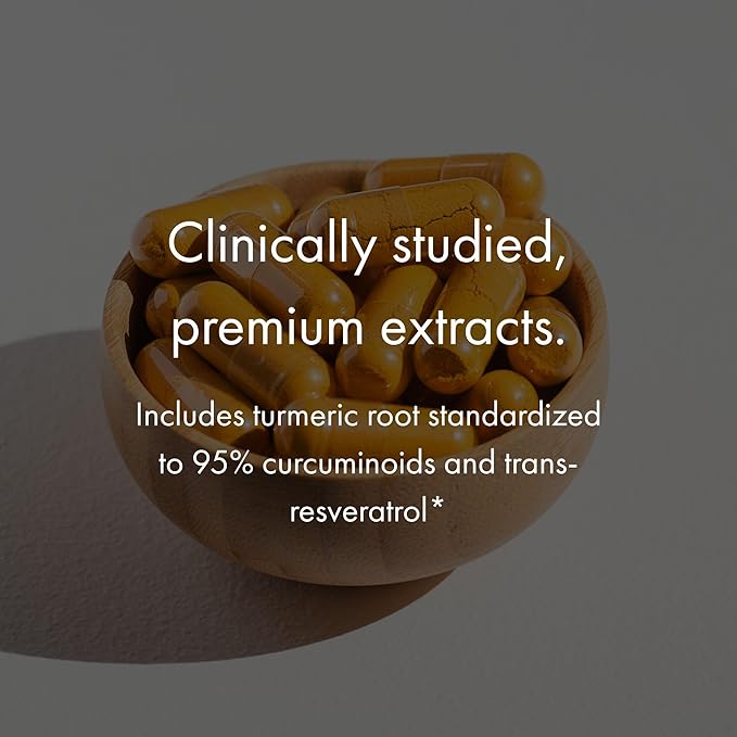NAOMI Turmeric Curcumin All Fully Standardized 1000mg 95% Curcuminoids, BioPerine High Absorption & Resveratrol, Clinically Studied, Joint Support, Supports Healthy Muscle Response