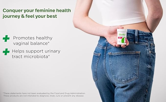 Bio K+ Women’s Health – Probiotic Supplement for Women Supports Vaginal & Urinary Tract Health with 2 Billion CFU 2 Strains, Vaginal Probiotics for Women – 30 Capsules