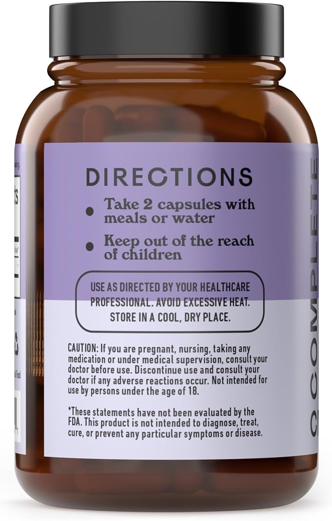Complete Natural Products Organic Grape Seed Capsules, Support, 520mg Supplement 100 Count
