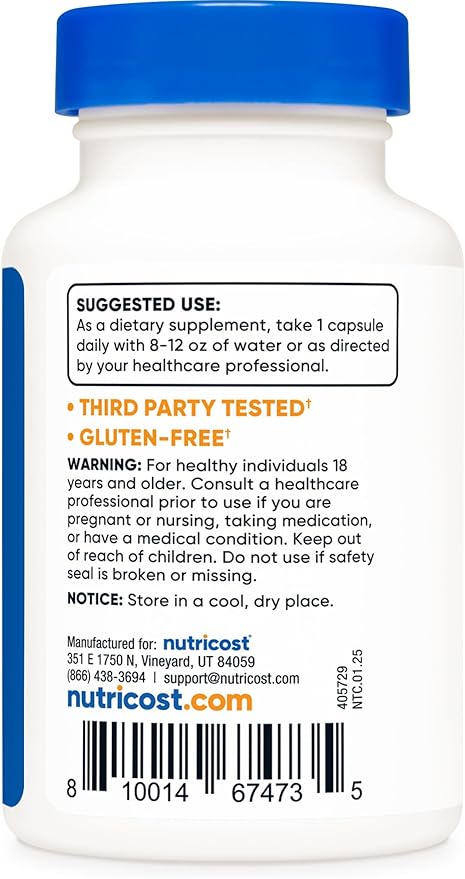 Nutricost Potassium Iodide (KI), 90 Capsules, 65mg Potassium Iodide Per Serving, Vegetarian, Non-GMO & Gluten Free