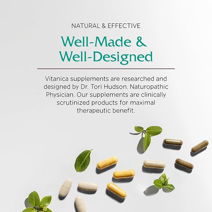 Vitanica Ovum A.M. - Egg Quality Support with Vitamin D3, Alpha Lipoic Acid & CoQ10 - Works Best with Ovum P.M. - Herbal Dietary Supplements - Lady - 30 Vegan Caps