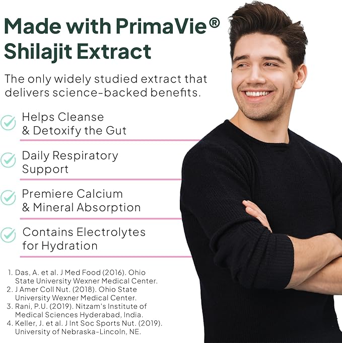 Shilajit for Men and Women - Shilajit Supplement with Vitamin B12, Chromium and Selenium for Age-Defying, Energy, Hormone Support - Pumpkin Cocoa Flavor - 60 Gummies