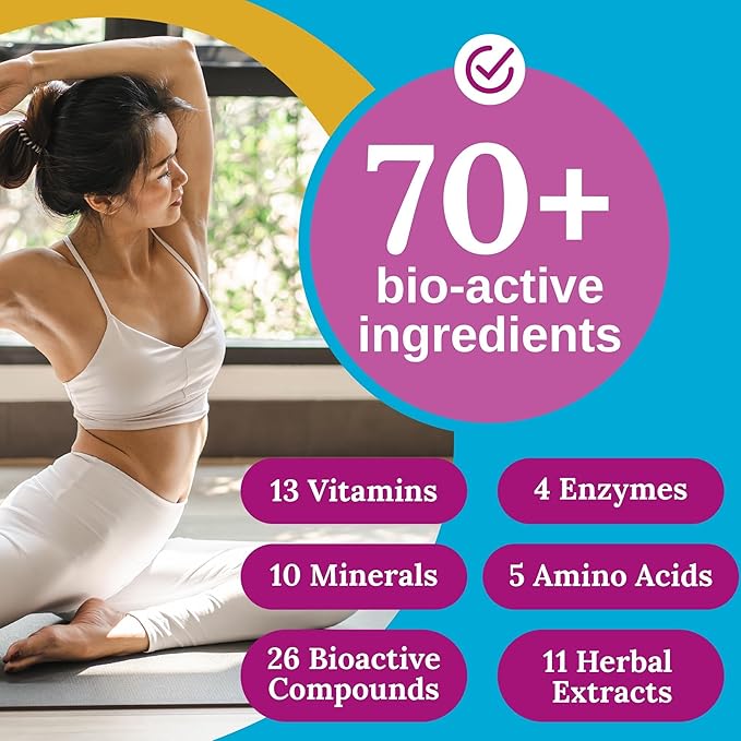 Xtendlife Total Balance Women's Standard Daily Multivitamin - 70+ Bio Active Ingredients for Immune, Heart, and Cellular Support - 30 Day Supply