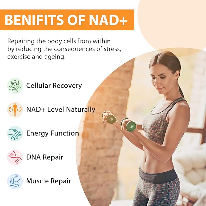 Orgabay Liposomal NAD+ Supplement 500 mg, High Absorption, Boost NAD+ with TMG 250 mg, Actual NAD Plus More Efficient Than Nicotinamide Riboside, Support Cellular Energy, Healthy Aging | 480 Softgels