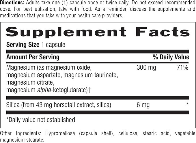 Target-Mins Magnesium with Silica 300 mg 120 Vegetarian Capsules