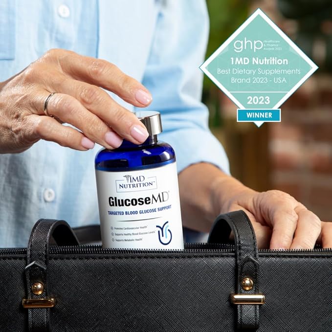 1MD Nutrition - Cinnamon bark 10:1 Water Extract, Chromium, Neem Leaf, Berberine, Cayenne Pepper 5:1 Extract, Lion's Mane, Gymnema Leaf and Stem - 60 Capsules