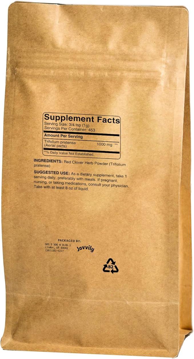 Red Clover Herb Powder - 1 lb - Always Pure - No Fillers Or Additives - Herbal Supplement Powder