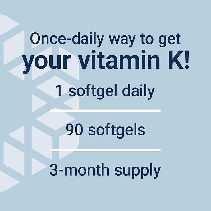 Life Extension Super K, Vitamin K1, Vitamin K2 mk-7, Vitamin K2 mk-4, Heart Health, arterial Health, Calcium Balance, 3-Month Supply, Gluten-Free, 1 Daily, Non-GMO, 90 softgels