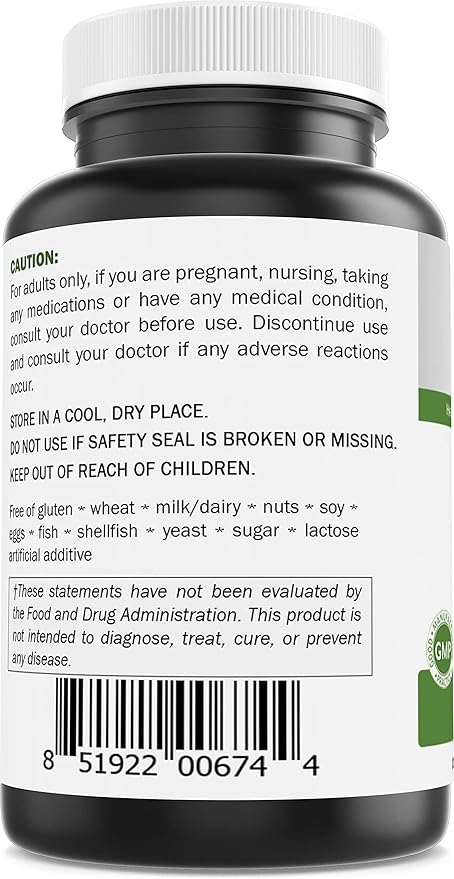 Brieofood Chromium Picolinate 1000 mcg Pills - 240 Tablets - 240 Servings - Non-GMO, Gluten Free
