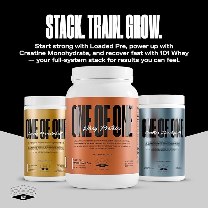 ONE of ONE Creatine Monohydrate Powder – Pure Micronized Creatine for Muscle Growth, Strength & Recovery – Unflavored, No Fillers, Keto & Vegan-Friendly – Unflavored, 80 Servings