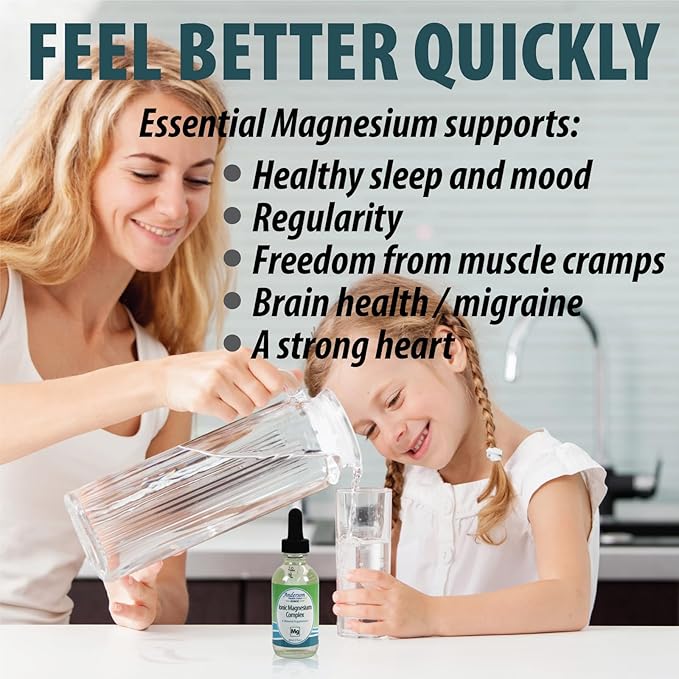 Anderson New Ionic Magnesium Complex, Liquid Magnesium Supplement, Trace Mineral Drops, 30 Servings (2 oz)