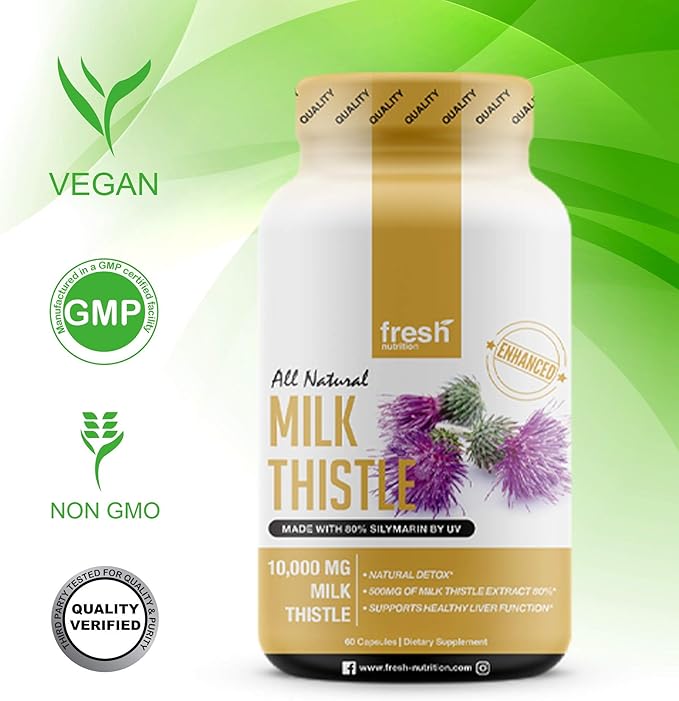 Fresh Nutrition Milk Thistle Capsules (10,000mg)