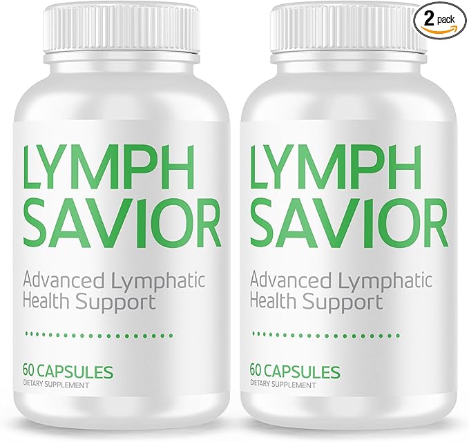 Advanced Lymphatic Health Support Supplement for Adults - Non-GMO Dietary Supplement Crafted with Botanicals & Nutrients for Lymphatic Wellness - 120 Capsules - 2 Pack