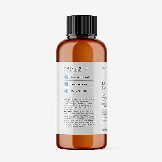 2 MONTH SUPPLY -Dutch Harbor Omega™ | Omega 3 Liquid Fish Oil Supplement | 8 oz., 50 Servings, Natural Lemon Flavor |Wild Alaskan Cod Liver Fish Oil | Includes Omega-3 Fatty Acids with DPA, DHA, & EPA