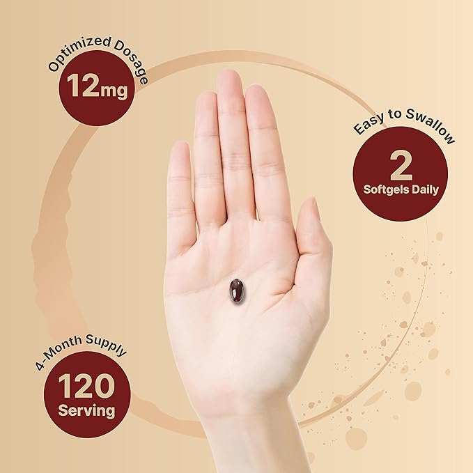 NatureBell Astaxanthin 12mg, 240 Softgels | Natural Antioxidant from Microalgae (AstaX) | Supports Eye, Skin & Cellular Health | Max Strength, 4 Month Supply | Non-GMO, Gluten Free