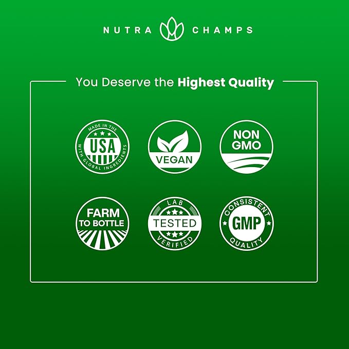 NutraChamps Organic Super Greens Capsules - Alfalfa, Spirulina, Chlorella & More - Antioxidant, Digestive Enzyme & Probiotic Blends - 150 Green Superfood Capsules