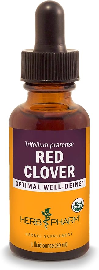 Herb Pharm Certified Organic Red Clover Liquid Extract, 1 Fl Oz