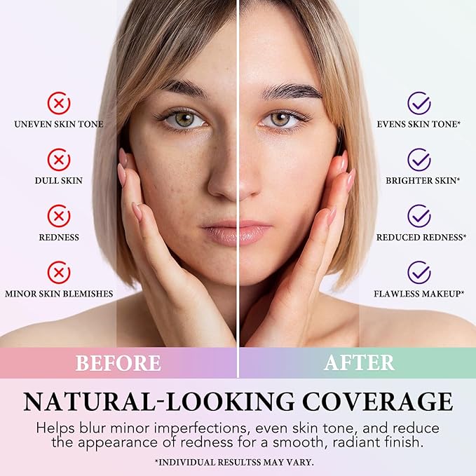 3 Color Sunscreen Concealer Cream, SPF50+ Face Moisturizing Sunscreen Skin Tone Correcting Isolation Cream, Even Skin Tone & Natural Radiance, Oil-Control & Hydrating Color Correcting Makeup Primer