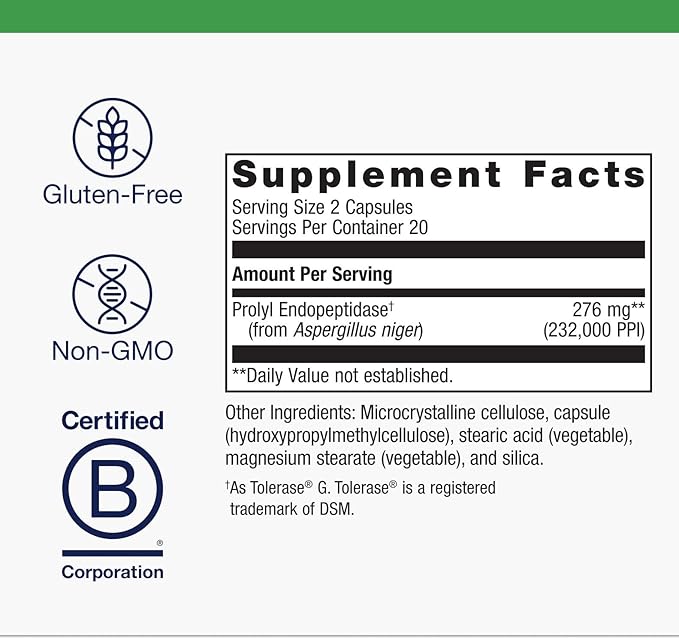 Metagenics SpectraZyme Gluten Digest Enzymes - Digestive Enzyme - Help Digest Wheat, Barley & Rye Grains* - Gut Health Supplement* - Non-GMO, Gluten-Free & Vegetarian - 40 Capsules