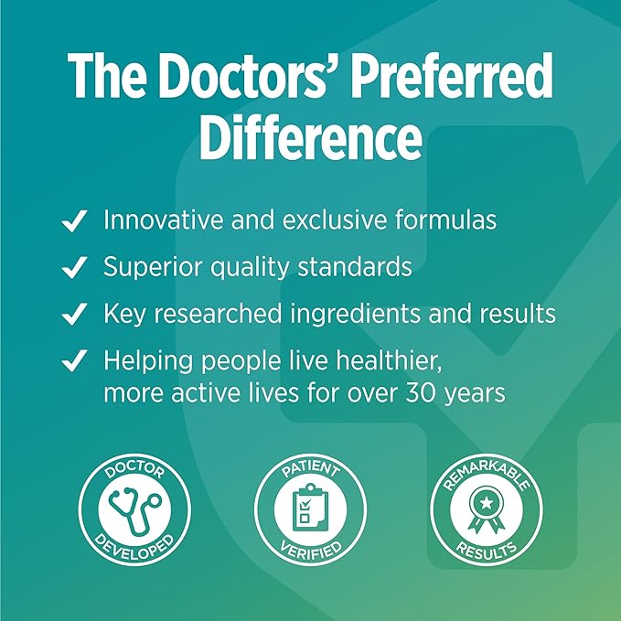 DOCTORS' PREFERRED GlucoGold Advanced Berberine 1000mg, 90 Tablets