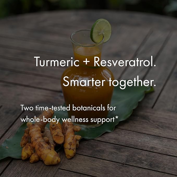 NAOMI Turmeric Curcumin All Fully Standardized 1000mg 95% Curcuminoids, BioPerine High Absorption & Resveratrol, Clinically Studied, Joint Support, Supports Healthy Muscle Response