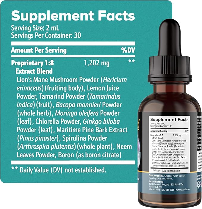 Pineal Guardian X - Rapid Pineal Gland Decalcification Drops for Cognitive Health Support - Brain Supplement to Keep Cognitive Function, Memory and Focus in Top Shape - Pack of 2