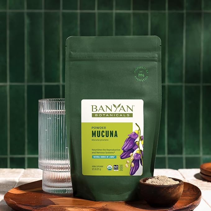 Banyan Botanicals Kapikacchu Powder, 1/2 Pound - USDA Organic - Mucuna pruriens - Natural Source of L-dopa*