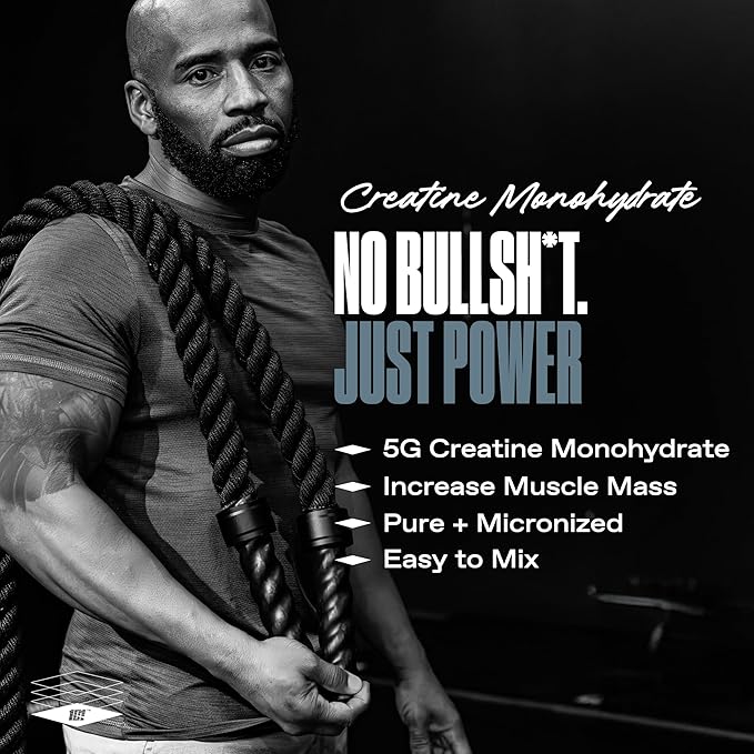 ONE of ONE Creatine Monohydrate Powder – Pure Micronized Creatine for Muscle Growth, Strength & Recovery – Unflavored, No Fillers, Keto & Vegan-Friendly – Unflavored, 80 Servings