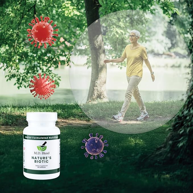 Nature’s Biotic - Expert Formulated Supplement - Immune Functions & System Wellness - Key Vitamins & Minerals - Powerful Berberine, Oregano, Garlic, Magnesium, Zinc - 90 Capsules
