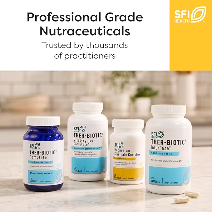 Klaire Labs SFI Health MultiThera 1 Iron-Free Multivitamin & Multimineral Capsule Formula with Essential Micronutrients - High Potency with Bioactive Folate & B12 - No Iron (180 Capsules)