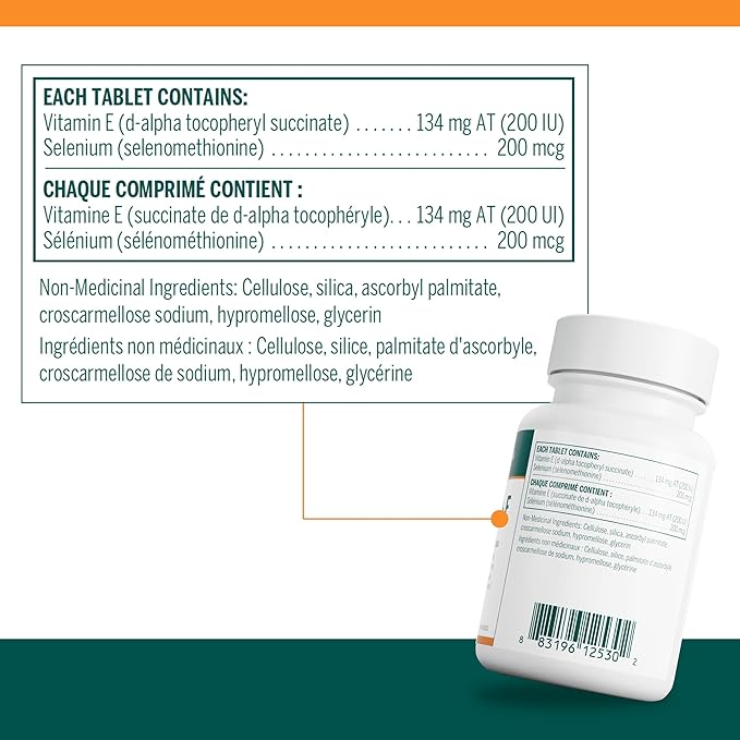 Genestra Brands Selenium + E | Provides antioxidant Support | 60 Tablets