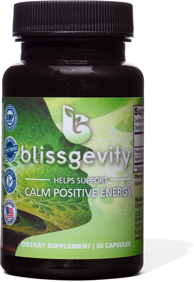 150mg Apigenin - Phenylethylamine - Mood Support Supplement - Promotes Euphoria, Focus, and Mental Clarity - Natural Stress Relief - Calm Support - Intimacy Enhancer - 30 Capsules