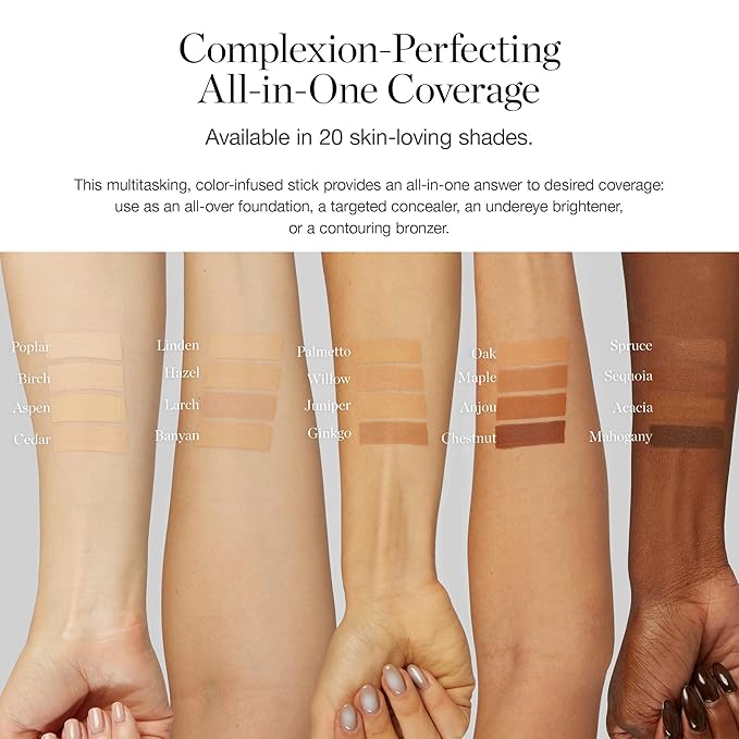 Ogee Sculpted Complexion Foundation Stick (Mahogany 14.5N - Deep Cocoa, Rich Undertones) Full Coverage Foundation Makeup - Instantly Balance & Even Complexion - 70% Organic Ingredients