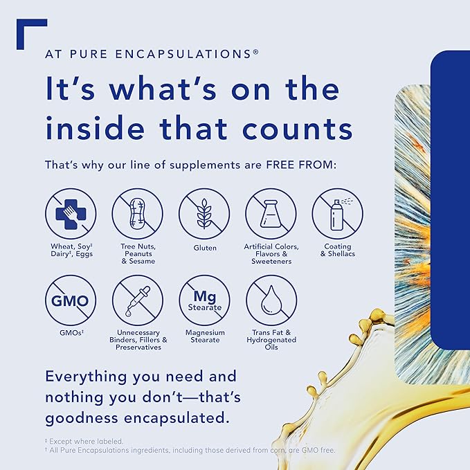 Pure Encapsulations CoQ10-250 mg CoQ10 - Brain Support Supplement* - Mitochondrial & Cellular Energy Support* - Non-GMO & Vegetarian - 60 Capsules