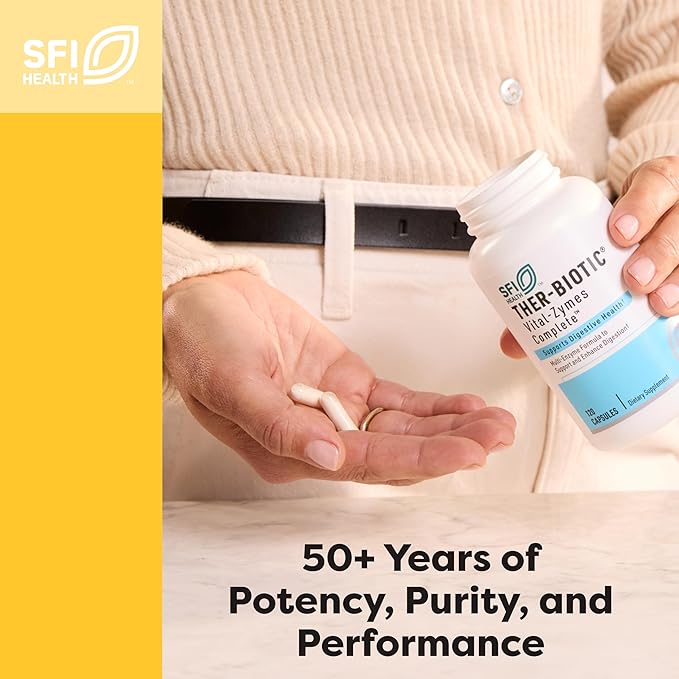 Klaire Labs SFI Health MultiThera 1 Iron-Free Multivitamin & Multimineral Capsule Formula with Essential Micronutrients - High Potency with Bioactive Folate & B12 - No Iron (180 Capsules)