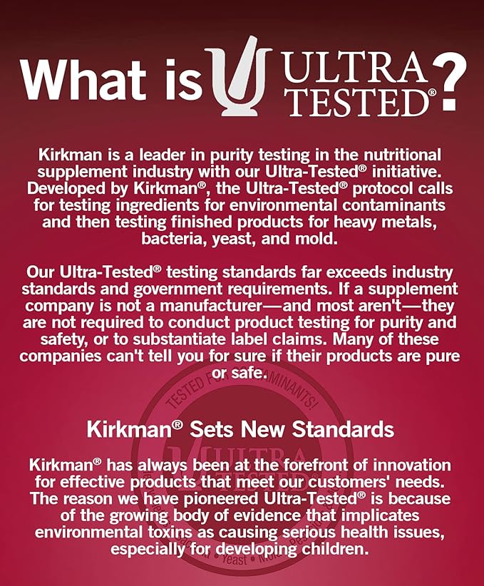 Kirkman – Zinc Picolinate 25 mg - Hypoallergenic – 150 Vegetarian Capsules – Gluten Free – Casein Free – Minerals