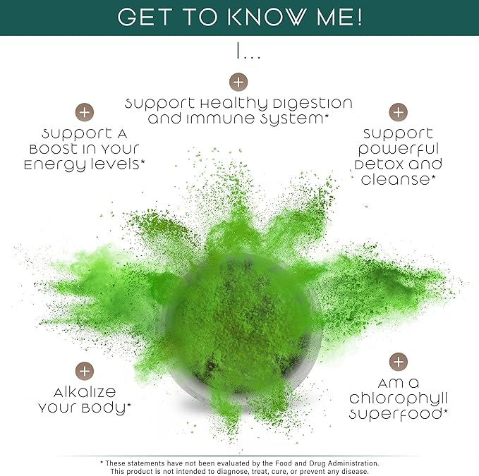 Organic Barley Grass Juice Powder- Grown and Harvested in The Fertile Utah Soil - 16 Ounces (454 Grams)
