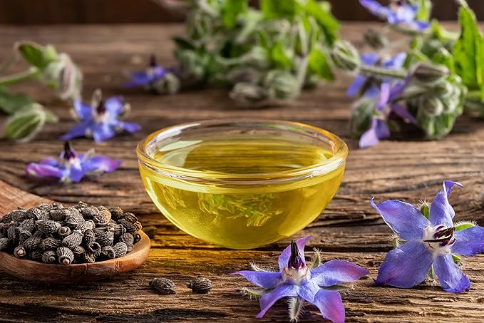 OPO Borage Seed Oil - 32 oz - Pure Unrefined Non GMO, High GLA, Bulk Natural Carrier Oil Moisturizer for Skin Hair Nails Body Soaps DIY & More - Liquid Borago Virgin Vegan