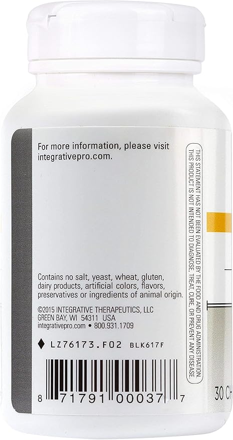 Integrative Therapeutics - Vitaline CoQ10 (200mg) - Supports Heart & Brain Health* - Chocolate Flavored - 30 Chewable Wafers