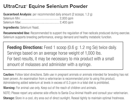 UltraCruz - sc-363248 Equine Selenium Yeast Supplement for Horses, 1 lb, Powder (226 Day Supply)